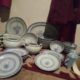 4 piece blue and white Chinese China set