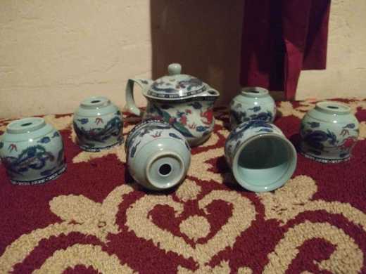 6 piece Chinese tea set