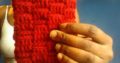 Handmade crochet phone case pouch