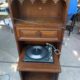 vintage G.e.electrinic radio/record player stand