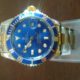 FREE S&H! Awesome 2tone Rolex Sub. watch