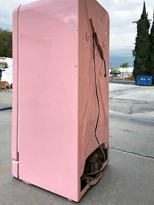 1950s Pink Fridgedaire Refrigerator, Functional