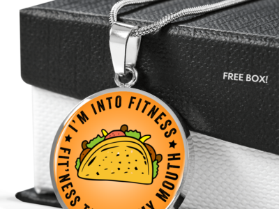 Fitness Taco Funny Pendant Necklace for Taco Lover