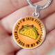 Fitness Taco Funny Pendant Necklace for Taco Lover