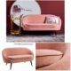 Modern Home Furniture Pink Fabric Velvet Couch Love Seat Leisure Sofa For Living Room-Hotel-Office-Event