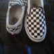 Black and white checkered Vans size 5.5