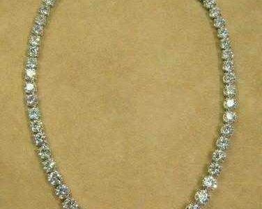 14k diamond cut necklace