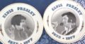 Legend American Top Singer Elvis Presley Picture 2 Plates. Past Movements,Collections Etc Written