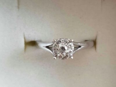 engagement ring pure diamond