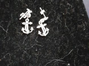 Sterling Silver Anchor Earrings