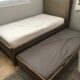 Twins size custom trundle bed with matress