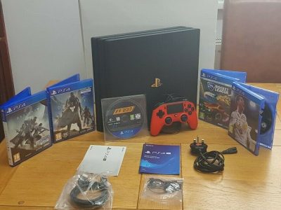 Sony Playstation PS4 PRO 1TB Console + 5 games