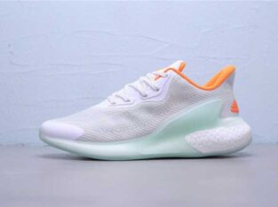 Adidas AlphaBounce HPC AMS Grey Green Orange FX1210 Running Shoe