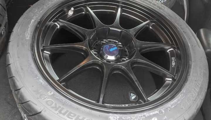 hankook rs4 tyres ×4 with tuning rim