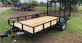 New 77×12 Flatbed Trailer with 4’ ramp gat