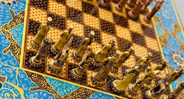 Vintage Backgammon & Chess board