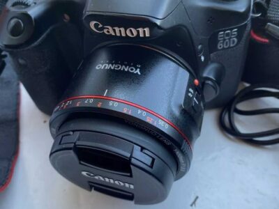 Canon EOS 60D 18.0MP Digital SLR Camera – Yongnuo 50mm F1.8 II Prime Lens 50k SC