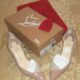 CHRISTIAN LOUBOUTIN-SkinColor Tac Clac size US 8 EUR 38 HEELS~RED BOTTOM Shoes