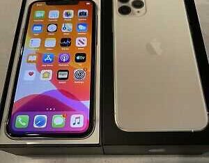 Apple iPhone 11 Pro Max – 500GB – Silver (Unlocked) A2161 (CDMA + GSM) brand new sealed