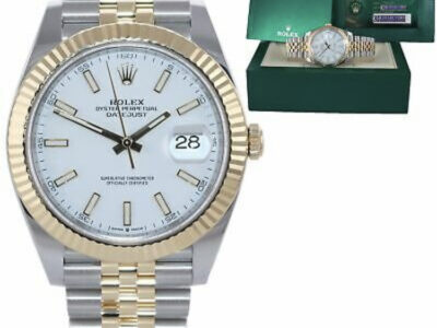 2021 PAPERS Rolex DateJust 41 126333 Two Tone Gold