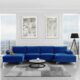Modern U Shape Sectional Sofa Double Chaise Lounge