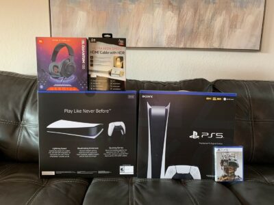 Sony PS5 Digital Edition Console – White