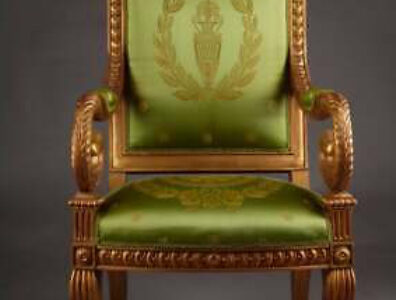 Napoleon Schwanen Chair Empire Style Beech Carved