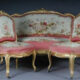 Louis XV Gobelin Tapestry/Tapestry Lounge Suite, N