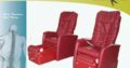 Pedicure Spa Massage Chair for Nail Salon Deep Red