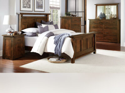 Luxury Amish Bedroom Set 5-Pc. Rustic Arts and Craft