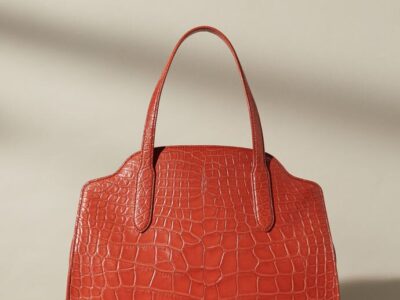 Large Sesia Bag Alligator Made in Italy