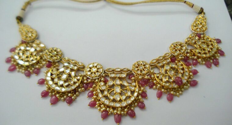 18kt Ethnic tribal gold jewelry Choker Necklace