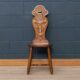 ANTIQUE 19thC HALL OAK CHAIR FROM THE FOUDROYANT,