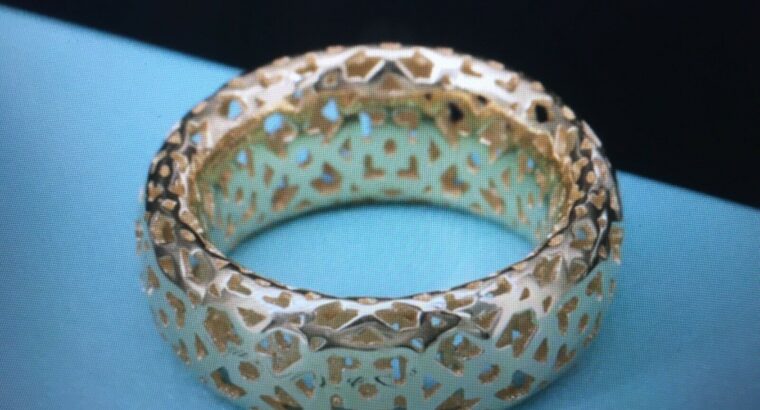 Tiffany and Co. Marrakesh 18k gold infinity ring siz