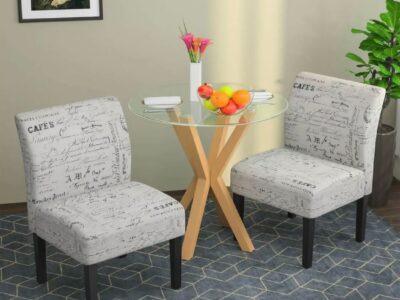 Mecor Modern Armless Accent Chairs Set of 2