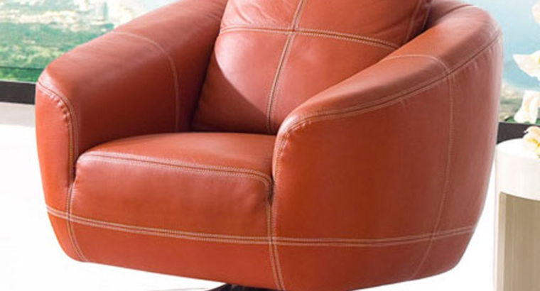 Lucy Swivel Chair – Orange