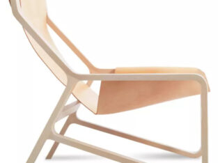 Blu Dot Toro Leather Lounge Chair