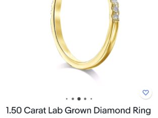 1.50 Carat Lab Grown Diamond Ring 14k Rose Gold D
