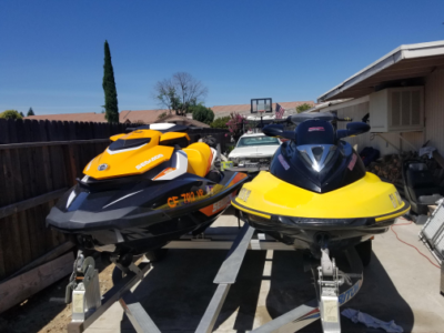 NICE PACKAGE DEAL 2 JETSKIS WITH TRAILOR