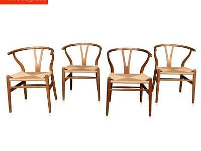 ICONIC 20thC FOUR WISHBONE DINING CHAIRS BY HANS J