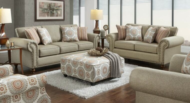 Stewood 93” Rolled Arm Sofa with Reversible Cushi