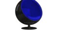 Globe chair black shell