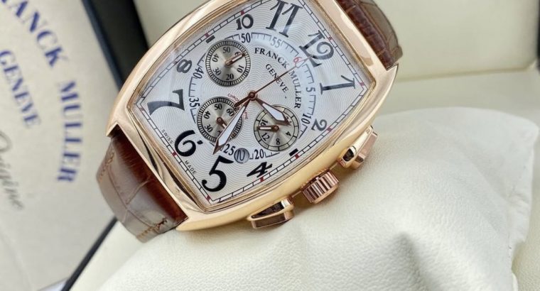 Franck muller watch with a working chronograph
