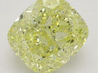 2.02 ct, Natural Fancy Yellow Even Color, VS1, Cus