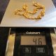 Solid 45.8 grams 24k Yellow Gold 18″ Birds Eye Lin