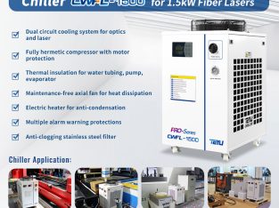 Laser Chiller for 1500W Fiber Laser Cutter Welder
